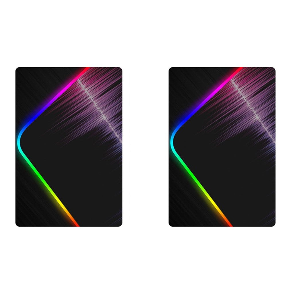 GMS-X5 Stitched Edges Non-Slip Rubber Base RGB Gaming Mouse Pad, Size: 300 x 800 x 4mm