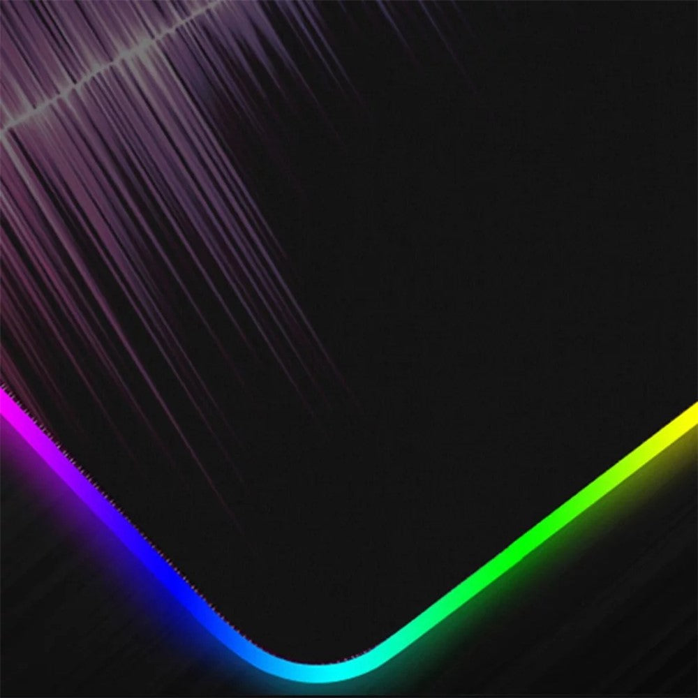 GMS-X5 Stitched Edges Non-Slip Rubber Base RGB Gaming Mouse Pad, Size: 300 x 800 x 4mm