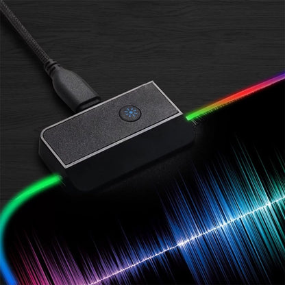 GMS-X5 Stitched Edges Non-Slip Rubber Base RGB Gaming Mouse Pad, Size: 300 x 800 x 4mm