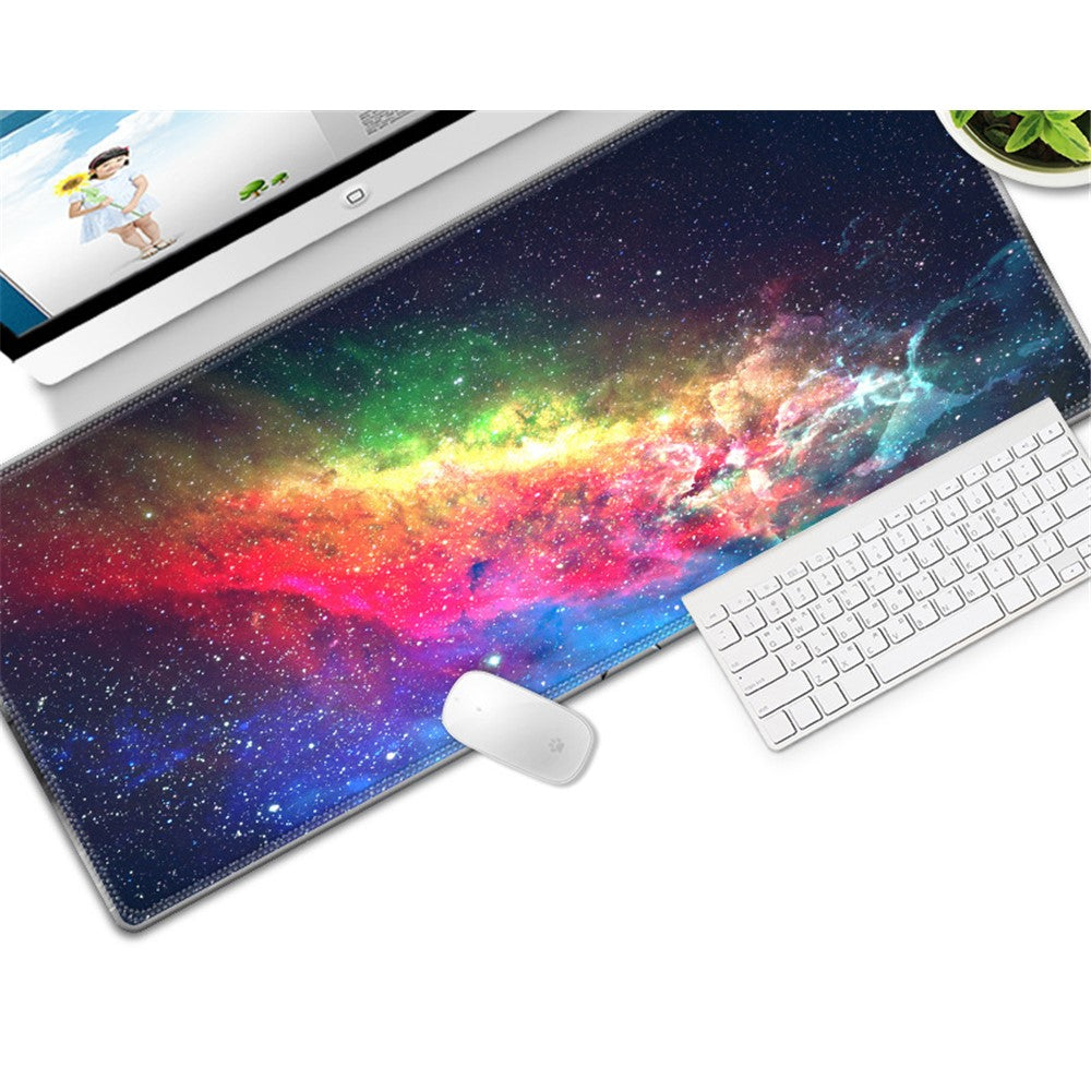 Computer Laptop Mouse Pad Starry Sky Gaming Play Mat Office Desk Mat, Size: 400x900x3mm
