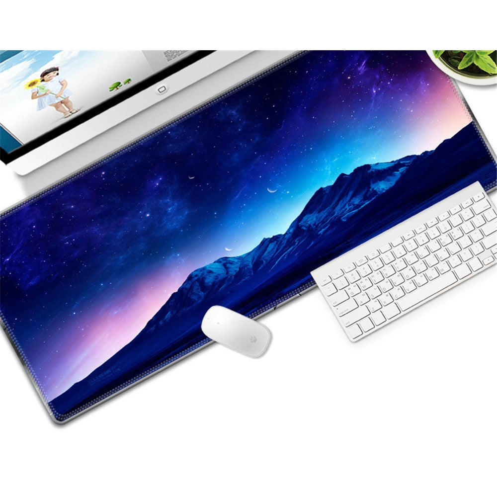 Computer Laptop Mouse Pad Starry Sky Gaming Play Mat Office Desk Mat Sized 300x600x3mm