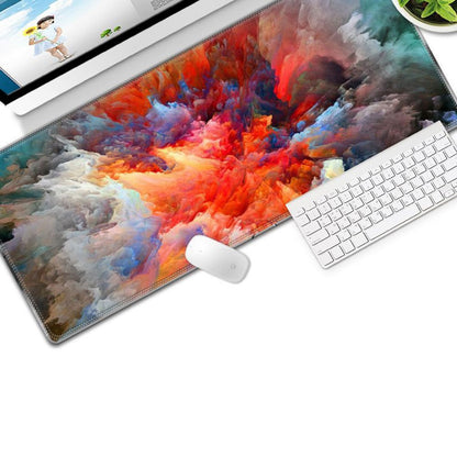 Colorful Gaming Mouse Pad Non-slip Keyboard Mat Large Desk Mat for PC Computer Laptop, Size: 300x800x3mm