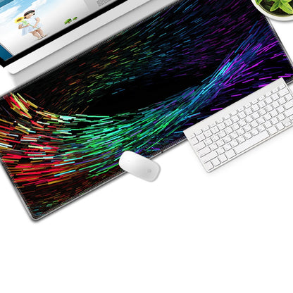 Colorful Gaming Mouse Pad Non-slip Keyboard Mat Large Desk Mat for PC Computer Laptop, Size: 300x800x3mm