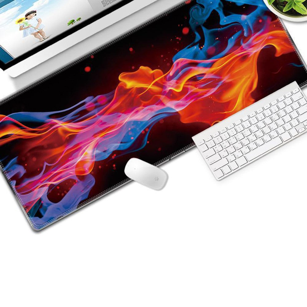Colorful Gaming Mouse Pad Non-slip Keyboard Mat Large Desk Mat for PC Computer Laptop, Size: 300x800x3mm