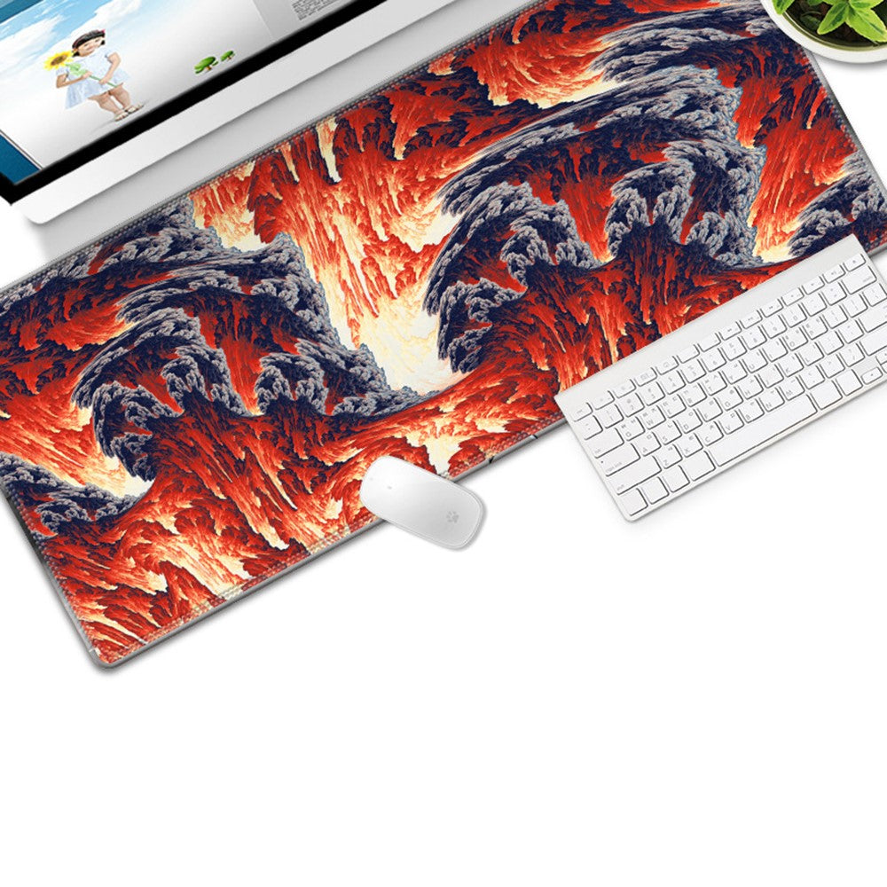 Colorful Gaming Mouse Pad Non-slip Keyboard Mat Large Desk Mat for PC Computer Laptop, Size: 300x800x3mm