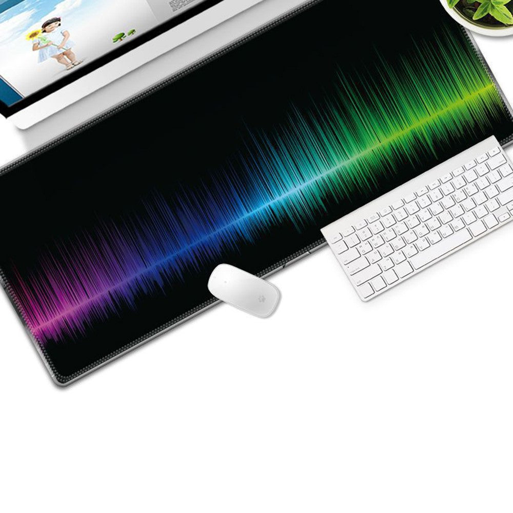 Colorful Gaming Mouse Pad Non-slip Keyboard Mat Large Desk Mat for PC Computer Laptop, Size: 300x800x3mm