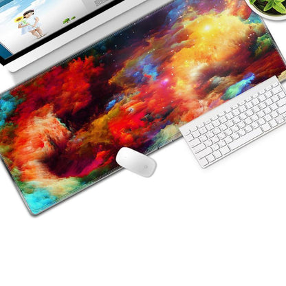Colorful Gaming Mouse Pad Non-slip Keyboard Mat Large Desk Mat for PC Computer Laptop, Size: 300x800x3mm