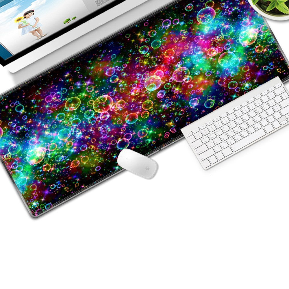 Colorful Gaming Mouse Pad Non-slip Keyboard Mat Large Desk Mat for PC Computer Laptop, Size: 300x800x3mm