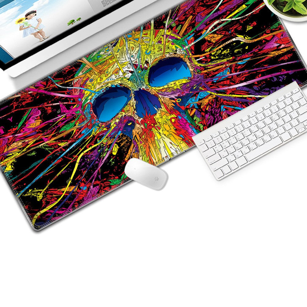 Colorful Gaming Mouse Pad Non-slip Keyboard Mat Large Desk Mat for PC Computer Laptop, Size: 300x800x3mm