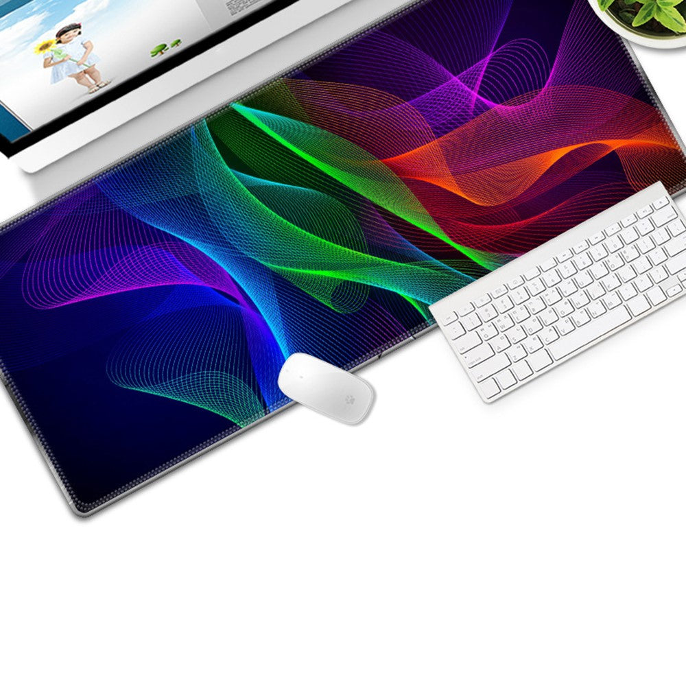 Colorful Gaming Mouse Pad Keyboard Mat for PC Computer Laptop, Size: 300x600x3mm