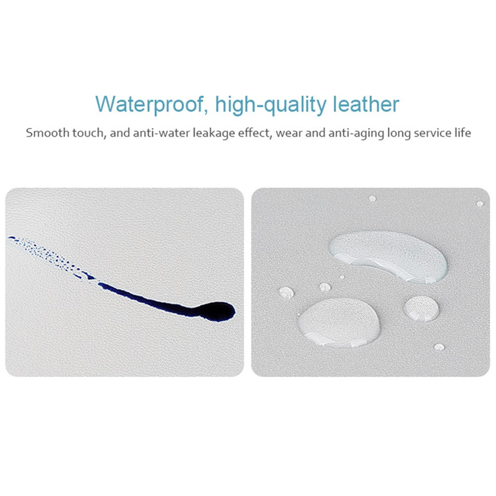 ZD02 100x44cm Double-sided Keyboard Mouse Pad Waterproof PU Leather Large Computer Desk Mat