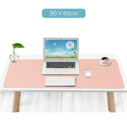 ZD02 90x40cm Waterproof PU Leather Large Computer Desk Mat Double-sided Keyboard Mouse Pad