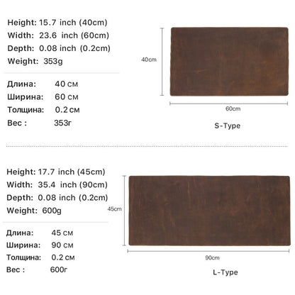 CONTACTS FAMILY 90x45cm Large Genuine Leather Mouse Pad Office Anti-slip Desk Mat Laptop Gaming Mouse Mat Keyboard Pad