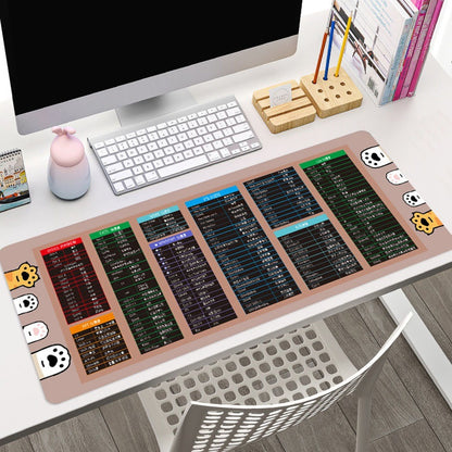 MEILEER HY1228 800x300x3mm Large Desk Mat for Home Office Thicken Edge Overlocking Rubber Mouse Pad