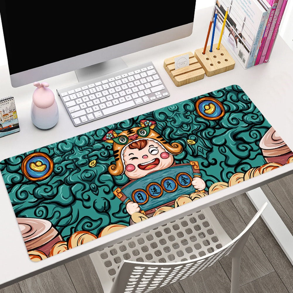 MEILEER HY1228 800x300x4mm Rubber Mouse Pad for Home Office Thicken Edge Overlocking Desk Mat