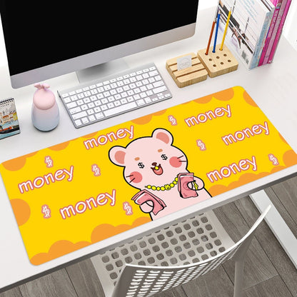 MEILEER HY1228 800x300x4mm Rubber Mouse Pad for Home Office Thicken Edge Overlocking Desk Mat