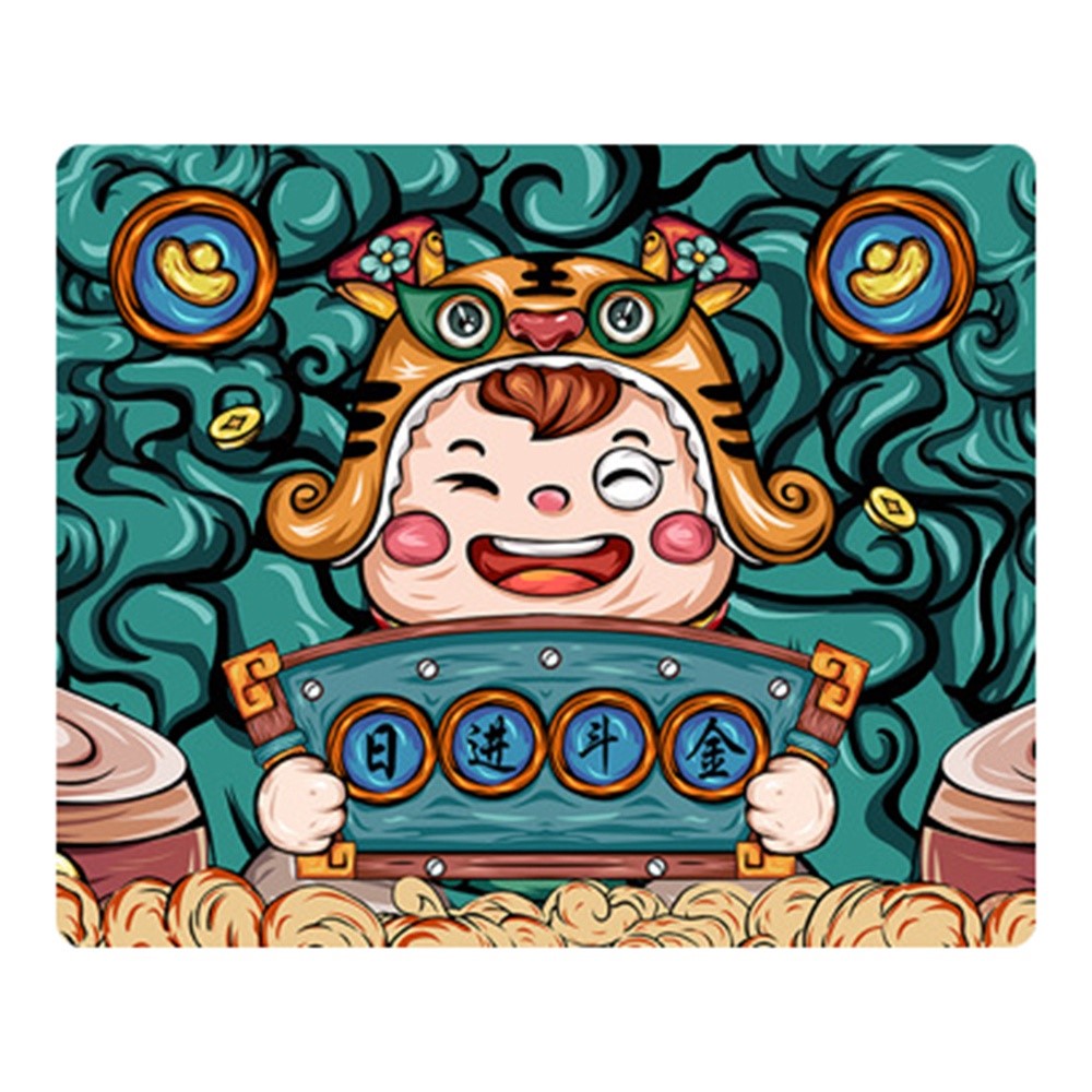 MEILEER HY1228 290x240x3mm Thicken Rubber Computer Mouse Pad Home Office Edge Overlocking Mice Mat