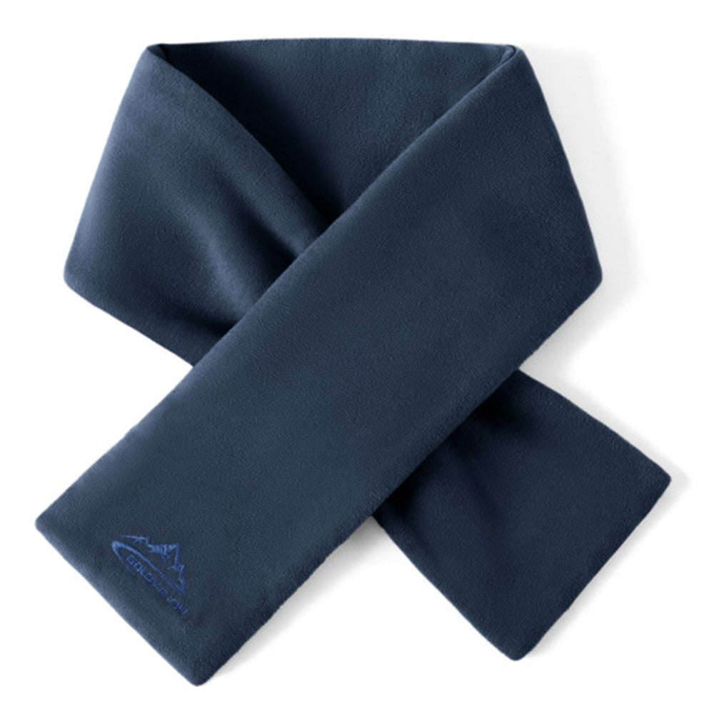 GOLOVEJOY DWJ47 82cm Retro Men Winter Scarf Warm De Rong Velvet Outdoor Windproof Scarf