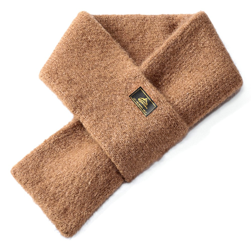 GOLOVEJOY DWJ47 77cm Retro Faux Mohair Men Winter Scarf Warm Outdoor Windproof Scarf