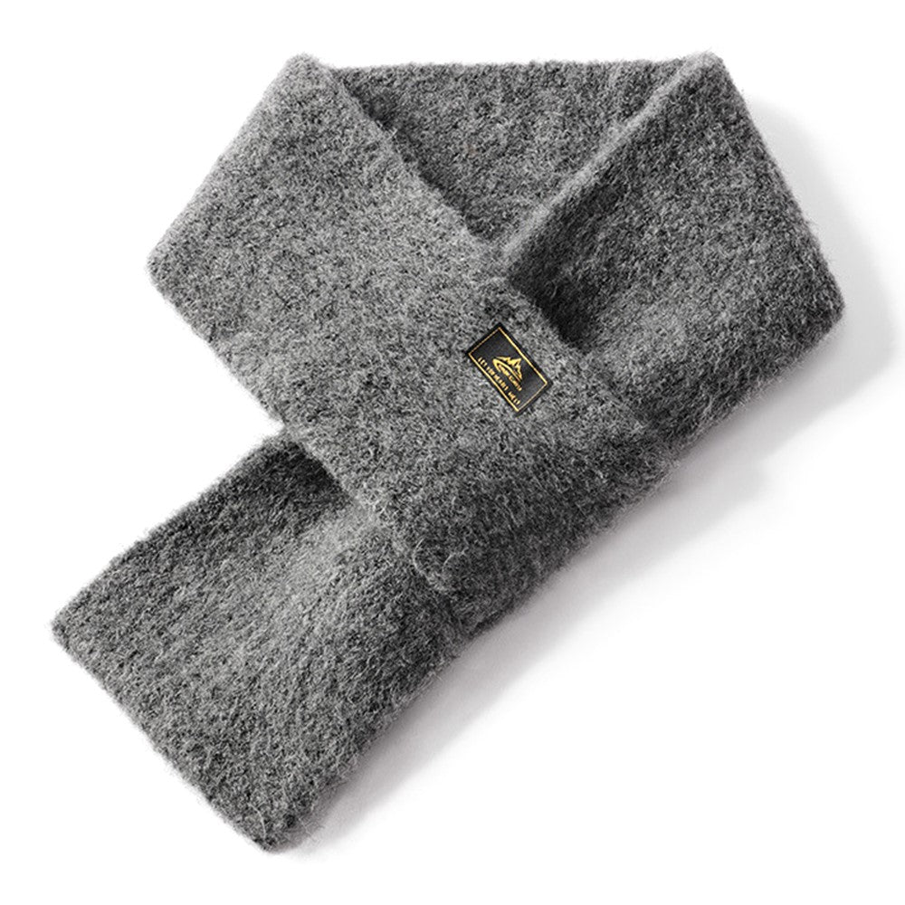 GOLOVEJOY DWJ47 77cm Retro Faux Mohair Men Winter Scarf Warm Outdoor Windproof Scarf