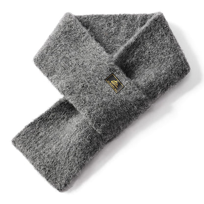 GOLOVEJOY DWJ47 77cm Retro Faux Mohair Men Winter Scarf Warm Outdoor Windproof Scarf