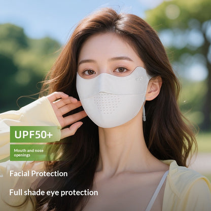 GOLOVEJOY XKZ72 UPF50+ Sun Protection Face Mask Summer Cooling Ice Silk Breathable Face Shield for Men Women