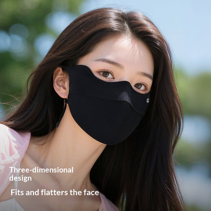 GOLOVEJOY XKZ72 UPF50+ Sun Protection Face Mask Summer Cooling Ice Silk Breathable Face Shield for Men Women