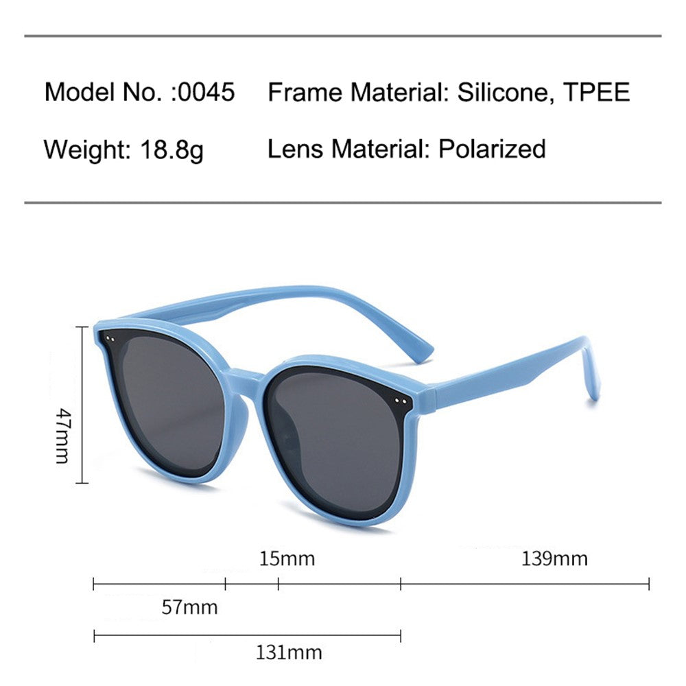 3-10 Years Kids Polarized Sunglasses Soft TPEE Frame Eyewear Sun Glasses