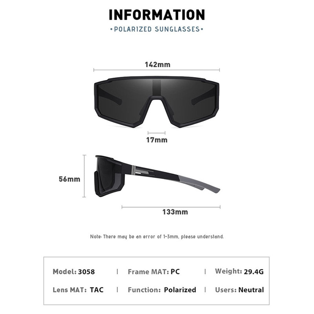 3058 Outdoor Sports PC Sunglasses Fashion Lightweight Polarized Sunglasses