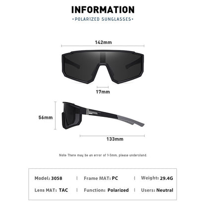 3058 Outdoor Sports PC Sunglasses Fashion Lightweight Polarized Sunglasses