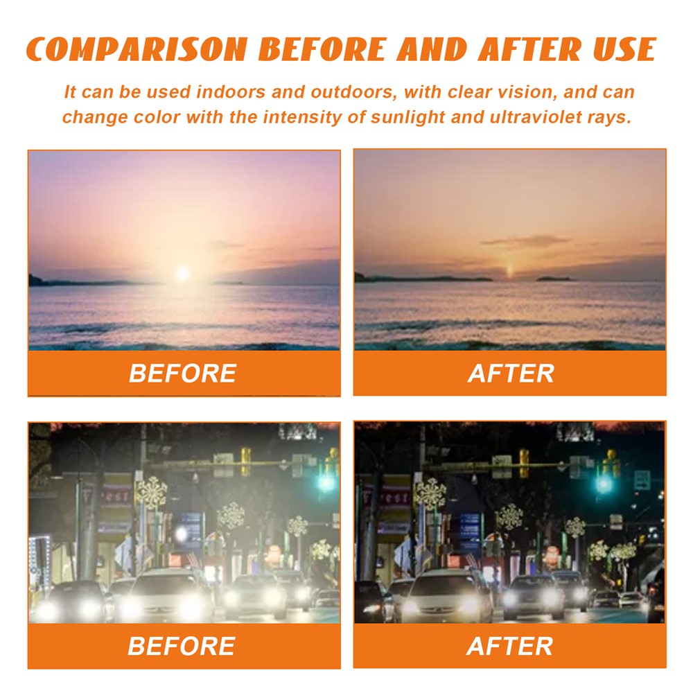 JUE-FISH JUC08-A001-1-WH1 Optical Sensing Glasses Outdoor UV Protection Polarized Sunglasses