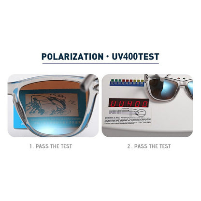 3039 Fashion Men Polarized Sunglasses for Driving UV Protection Anti Glare Square Frame Eyewear