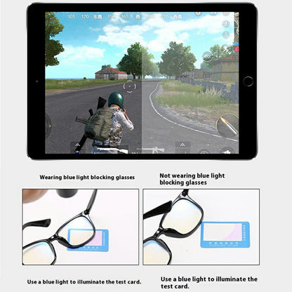 Non Prescription Blue Light Blocking Glasses Retro Square Frame Anti Eye Strain Eyewear for PC Laptop Users