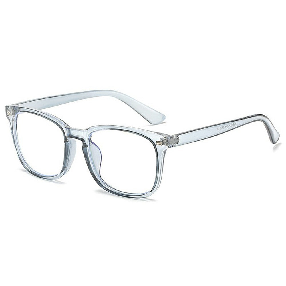 Non Prescription Blue Light Blocking Glasses Retro Square Frame Anti Eye Strain Eyewear for PC Laptop Users
