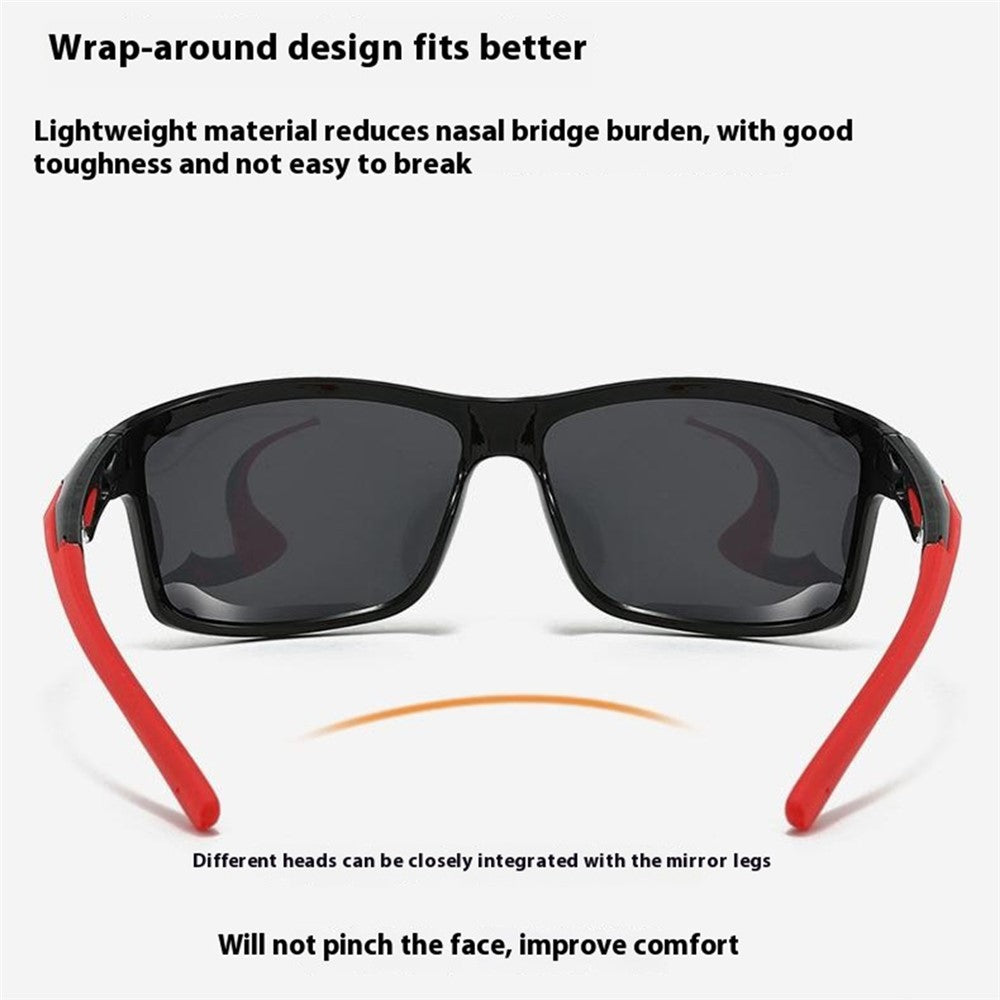 8517 Photochromic Sunglasses Wrap-Around Polarized Sun Glasses UV400 Protection