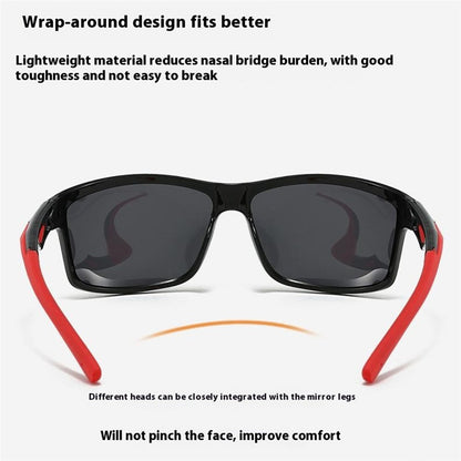 8517 Photochromic Sunglasses Wrap-Around Polarized Sun Glasses UV400 Protection