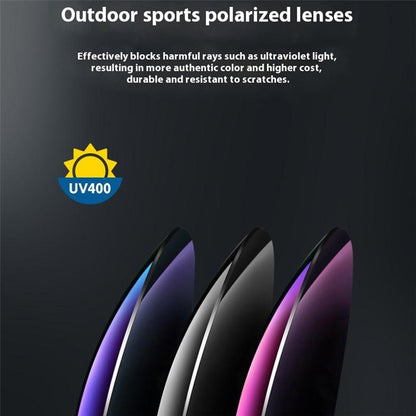 8517 Photochromic Sunglasses Wrap-Around Polarized Sun Glasses UV400 Protection