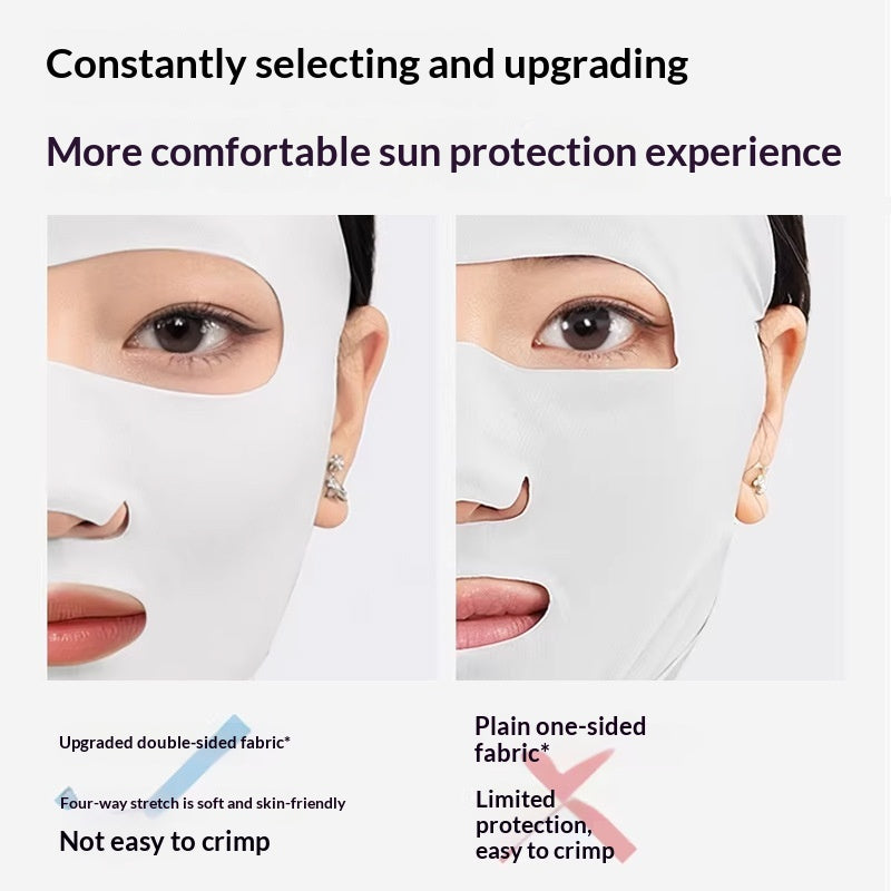 GOLOVEJOY XKZ77 Full Face Sun Protection Mask UPF 50+ Breathable Sports Face Cover for Outdoor Running Cycling Outdoor