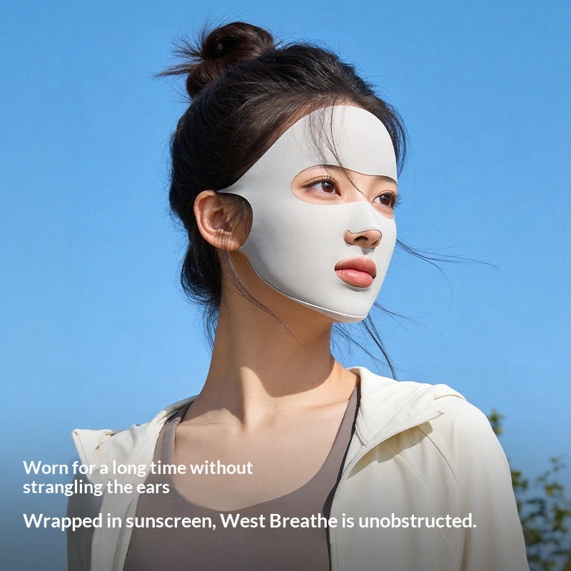 GOLOVEJOY XKZ77 Full Face Sun Protection Mask UPF 50+ Breathable Sports Face Cover for Outdoor Running Cycling Outdoor