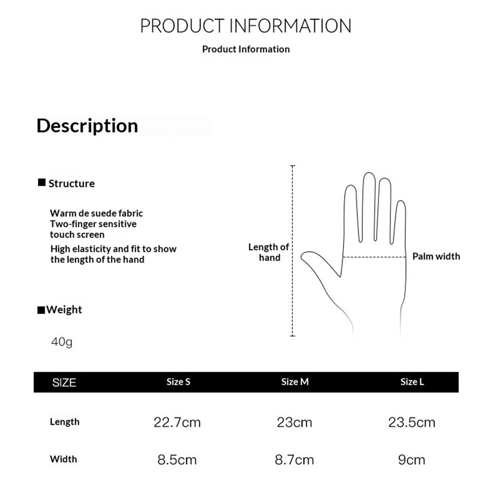 DY61 1 Pair Warm Fleece Lined Winter Golf Gloves Anti Slip Touchscreen Driving Gloves for Women