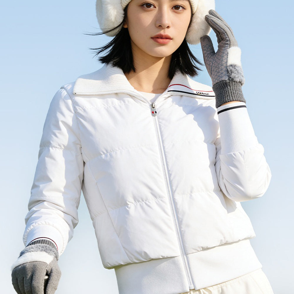 DY61 1 Pair Warm Fleece Lined Winter Golf Gloves Anti Slip Touchscreen Driving Gloves for Women