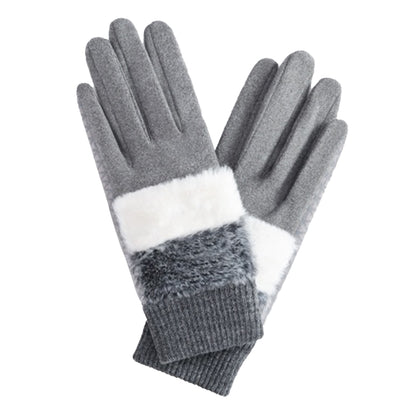 DY61 1 Pair Warm Fleece Lined Winter Golf Gloves Anti Slip Touchscreen Driving Gloves for Women