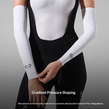 GOLOVEJOY HB45 Cooling Arm Sleeves UPF50+ Sun Protection Seamless Compression Cycling Arm Covers for Running Driving