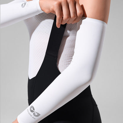 GOLOVEJOY HB45 Cooling Arm Sleeves UPF50+ Sun Protection Seamless Compression Cycling Arm Covers for Running Driving
