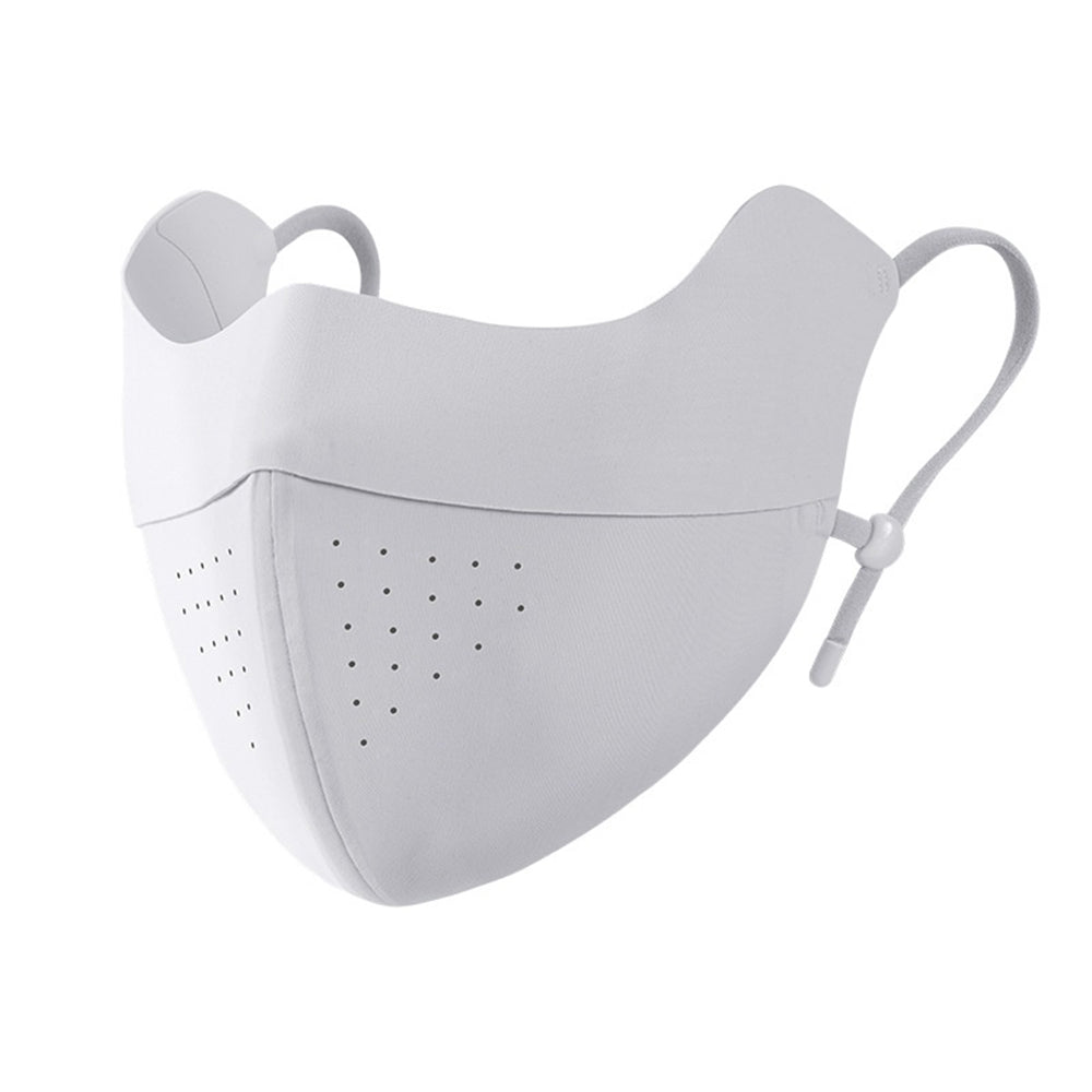 GOLOVEJOY Summer Ice Silk Face Mask UPF50+ UV Protection Hyaluronic Acid Moisturizing Face Cover for Outdoor Sports