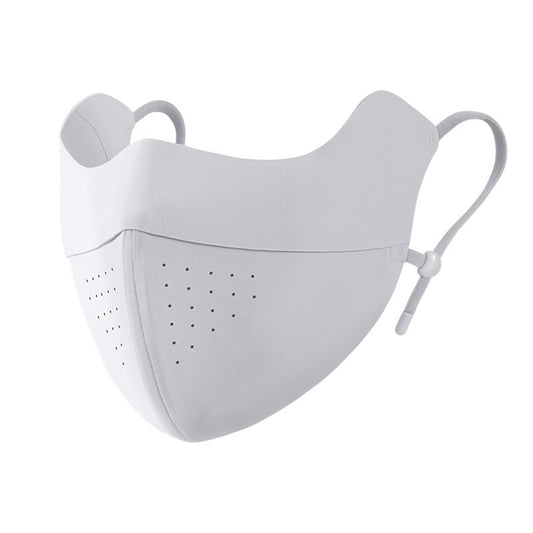 GOLOVEJOY Summer Ice Silk Face Mask UPF50+ UV Protection Hyaluronic Acid Moisturizing Face Cover for Outdoor Sports