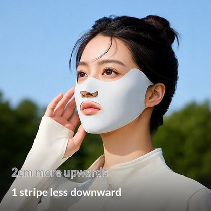 GOLOVEJOY Sun Protection Face Mask UPF50+ Breathable Ice Silk Face Cover for Golf Running