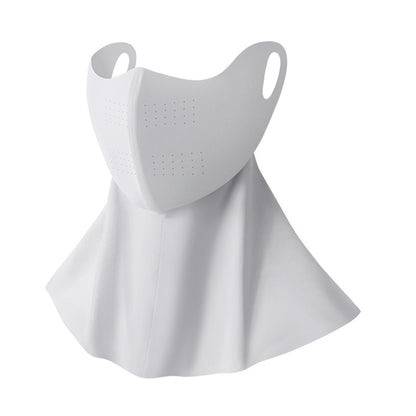 GOLOVEJOY Summer Face Mask UPF50+ UV Protection Breathable Ice Silk Hyaluronic Acid Moisturizing Neck Cover
