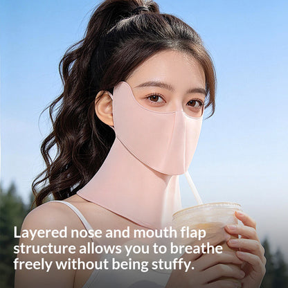 GOLOVEJOY XTJ163 Sun Protection Face Mask UPF50+ Ice Silk Breathable Face Cover for Golf Cycling