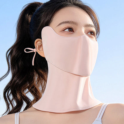 GOLOVEJOY XTJ163 Sun Protection Face Mask UPF50+ Ice Silk Breathable Face Cover for Golf Cycling